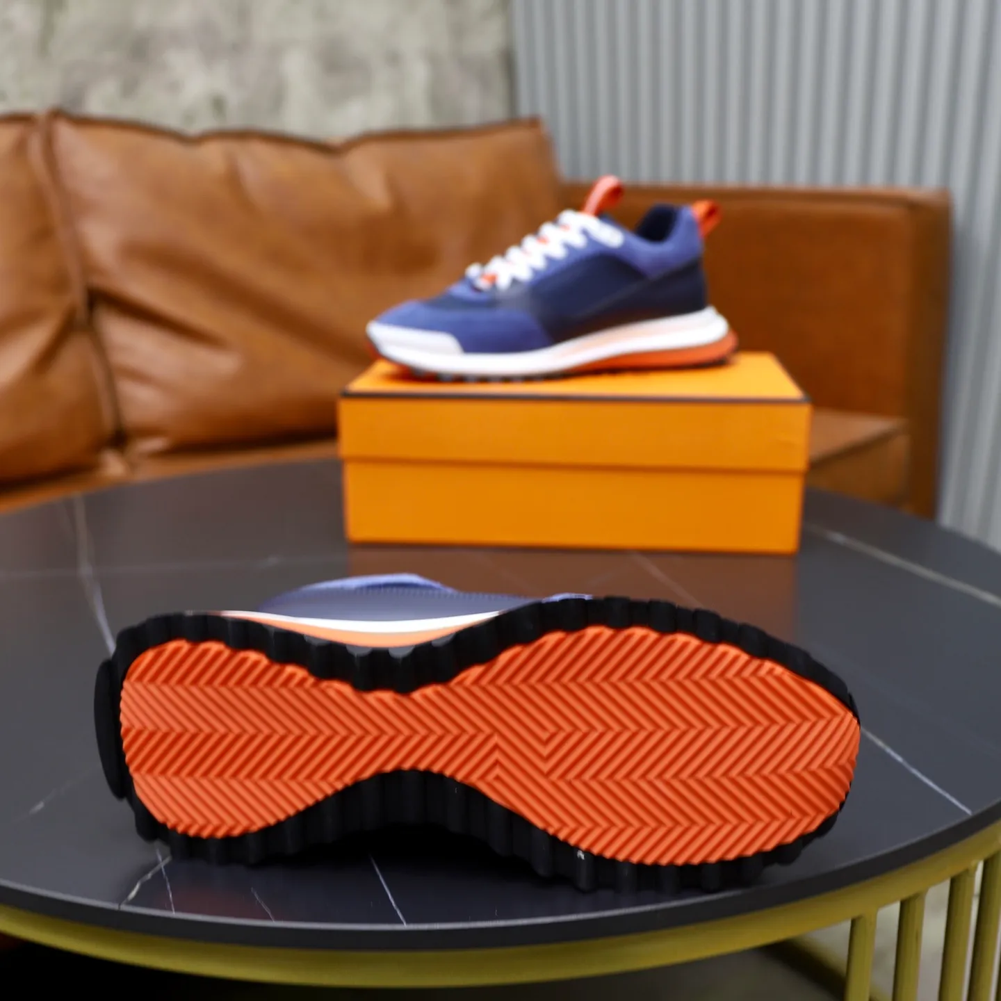 Men's shoes: 462💰🎬【Hermès】Official website synchronization Counter quality French Paris catwalk style Simple and classic Imported original fabric Original outsole Size (size): 38-44